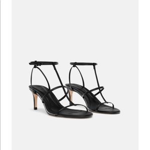 Zara High Heeled Strappy Sandals (2018) - EU39/US8